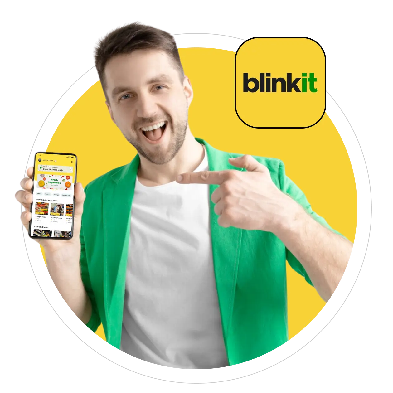Blinkit clone app — white-label quick commerce delivery platform by Deonde