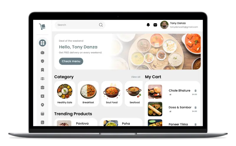 Cloud kitchen management software admin panel — multi-brand virtual restaurant dashboard by Deonde
