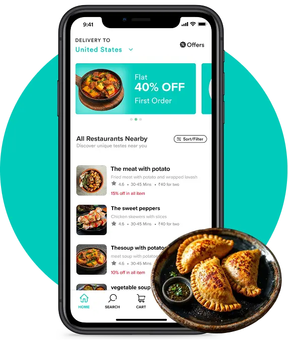 Deonde platform powering a Deliveroo-like food delivery marketplace