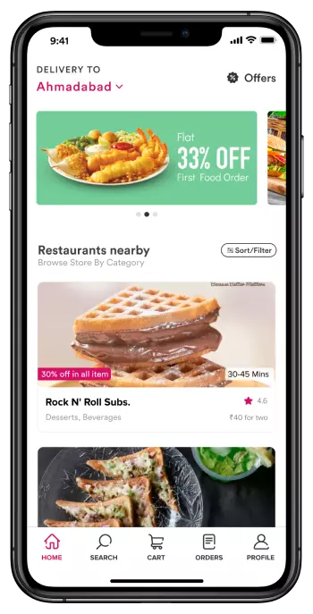 Foodpanda alternative — white-label food delivery platform by Deonde