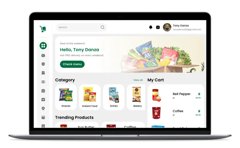 Quick commerce dark store management software admin panel by Deonde