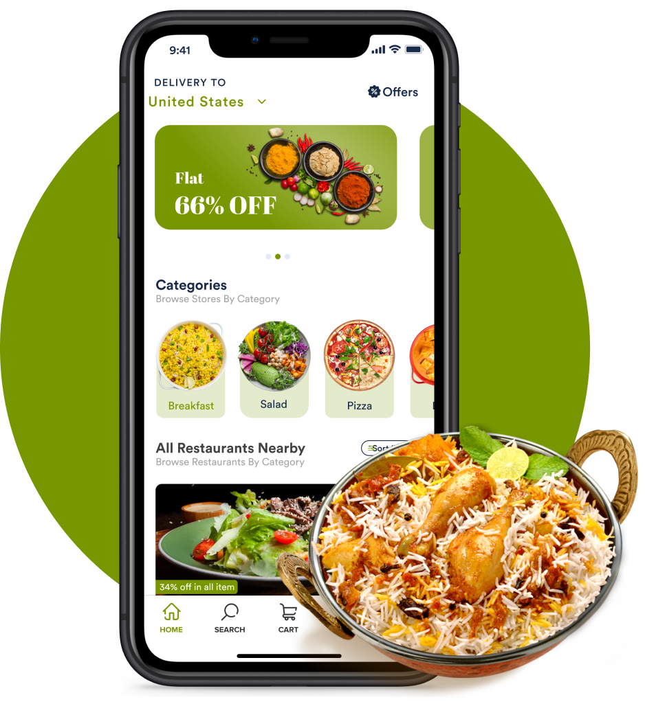 Deonde platform powering a Talabat-like delivery marketplace in MENA